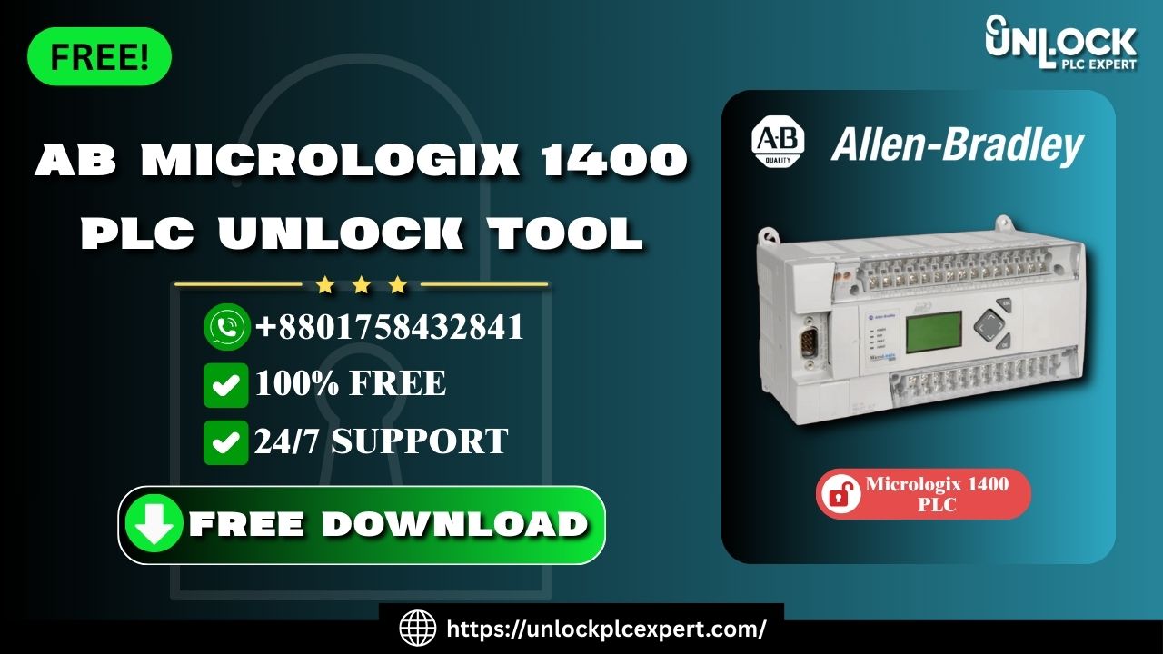 Free Download Ultimate Allen Bradley Micrologix 1400 PLC Unlock Tool