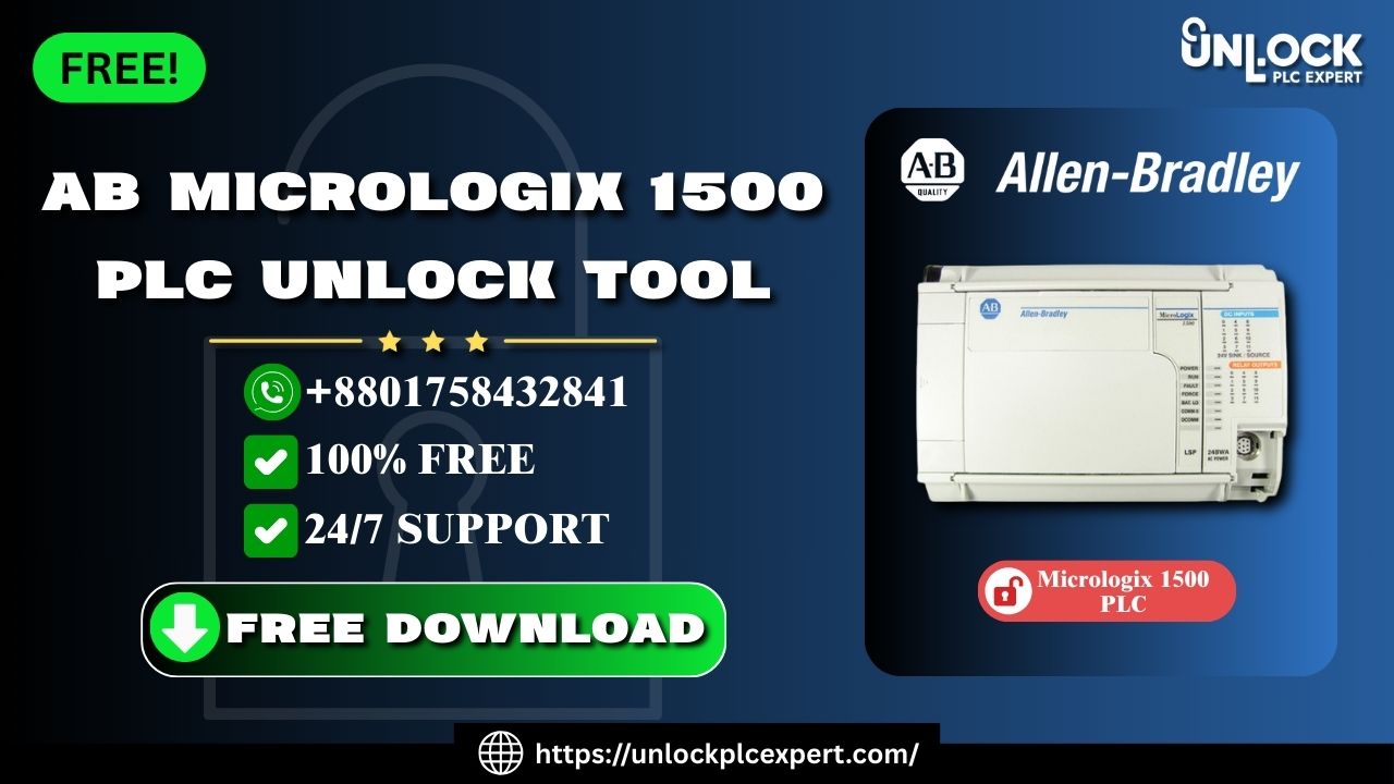 Simplify Allen Bradley Micrologix 1500 PLC Password Unlocking with Free Software