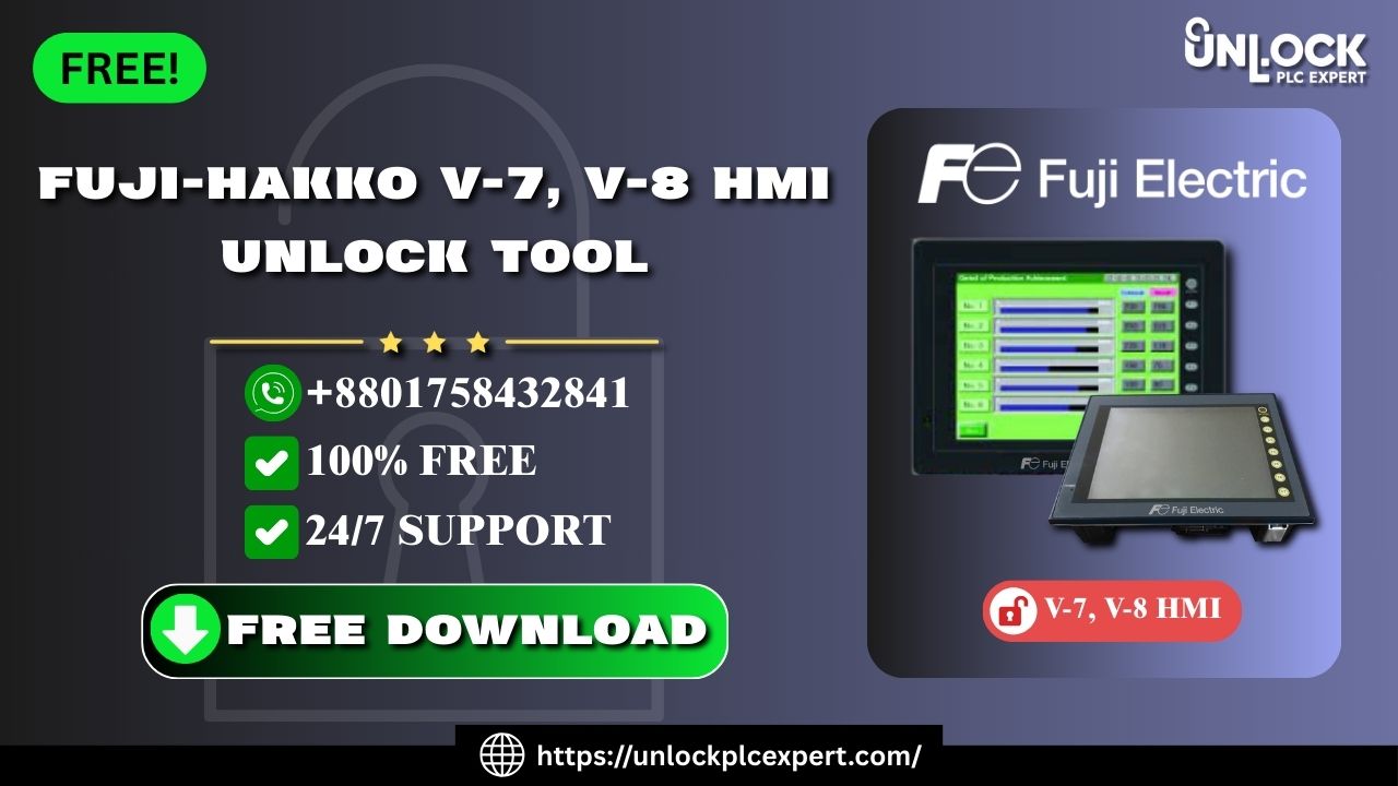 Free Tool for Unlocking Fuji Hakko V8, V7 HMI Passwords