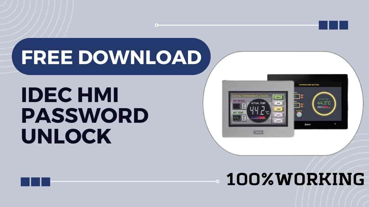 IDEC HMI Password unlock Software Free Download