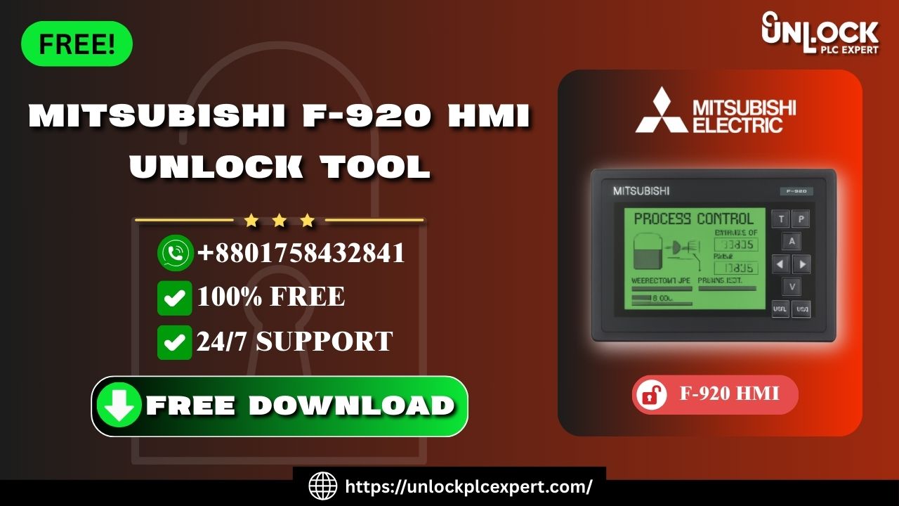 Effortless Mitsubishi F920 HMI Password Recovery with Free Software