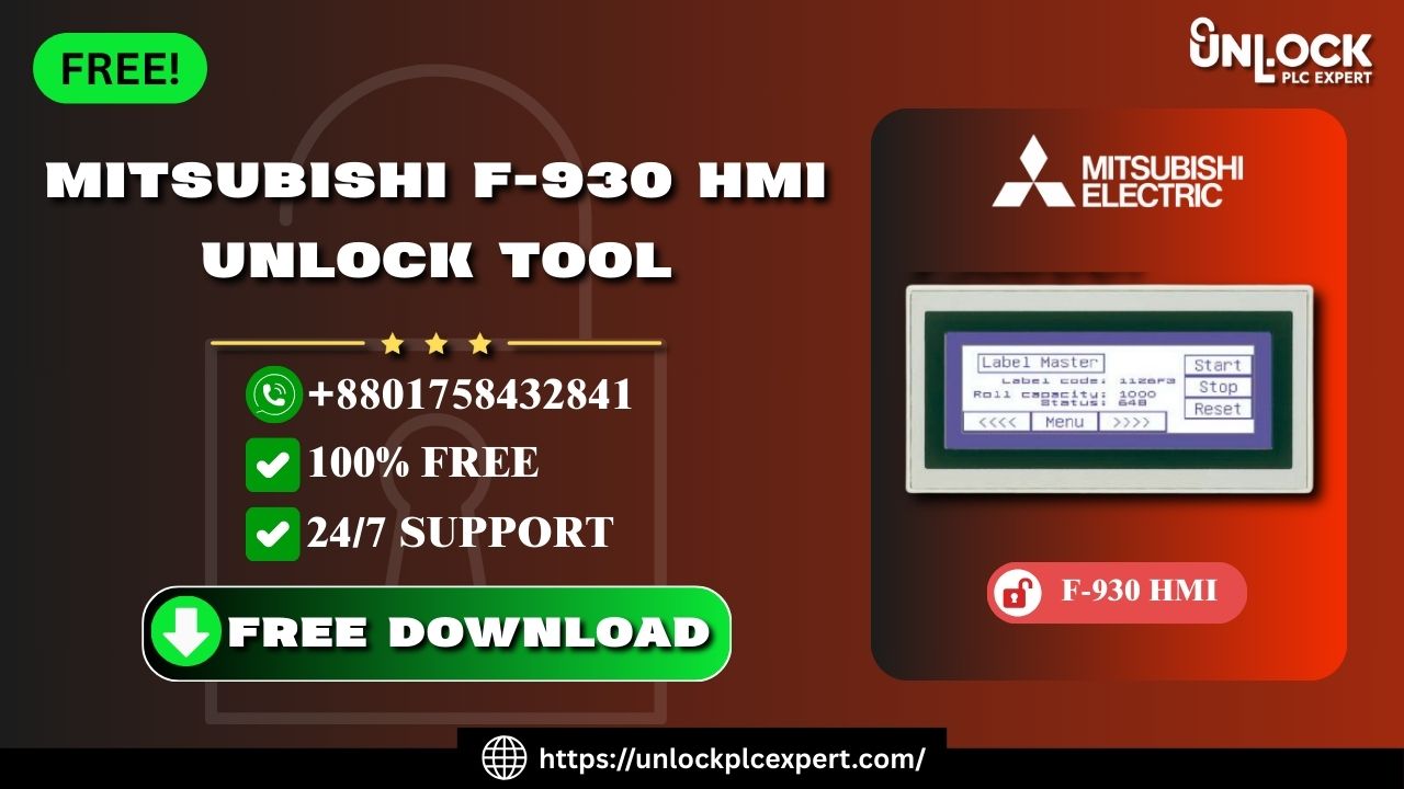 Top Free Software for Mitsubishi F930 HMI Password Unlocking