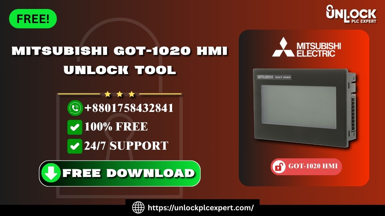 Free Mitsubishi GOT1020 HMI Password Unlock Tool You Can Trust